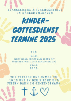 Kindergottesdienst Nähermemmingen 1